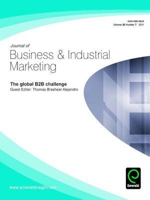 cover image of Journal of Business & Industrial Marketing, Volume 26, Issue 7